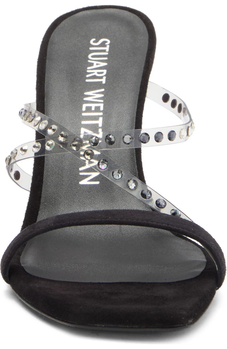 Stuart Weitzman Strapeze Crystal 85 Sandal, Alternate, color,