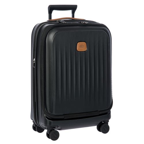 Bric's Taormina 21" Carry-on Expandable Spinner With Pocket In Black