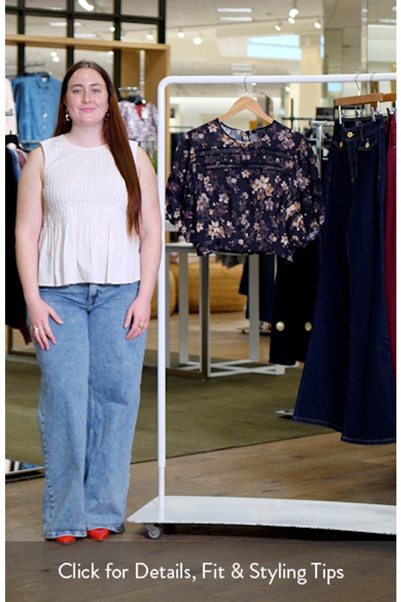 Floral Lace Trim Top video