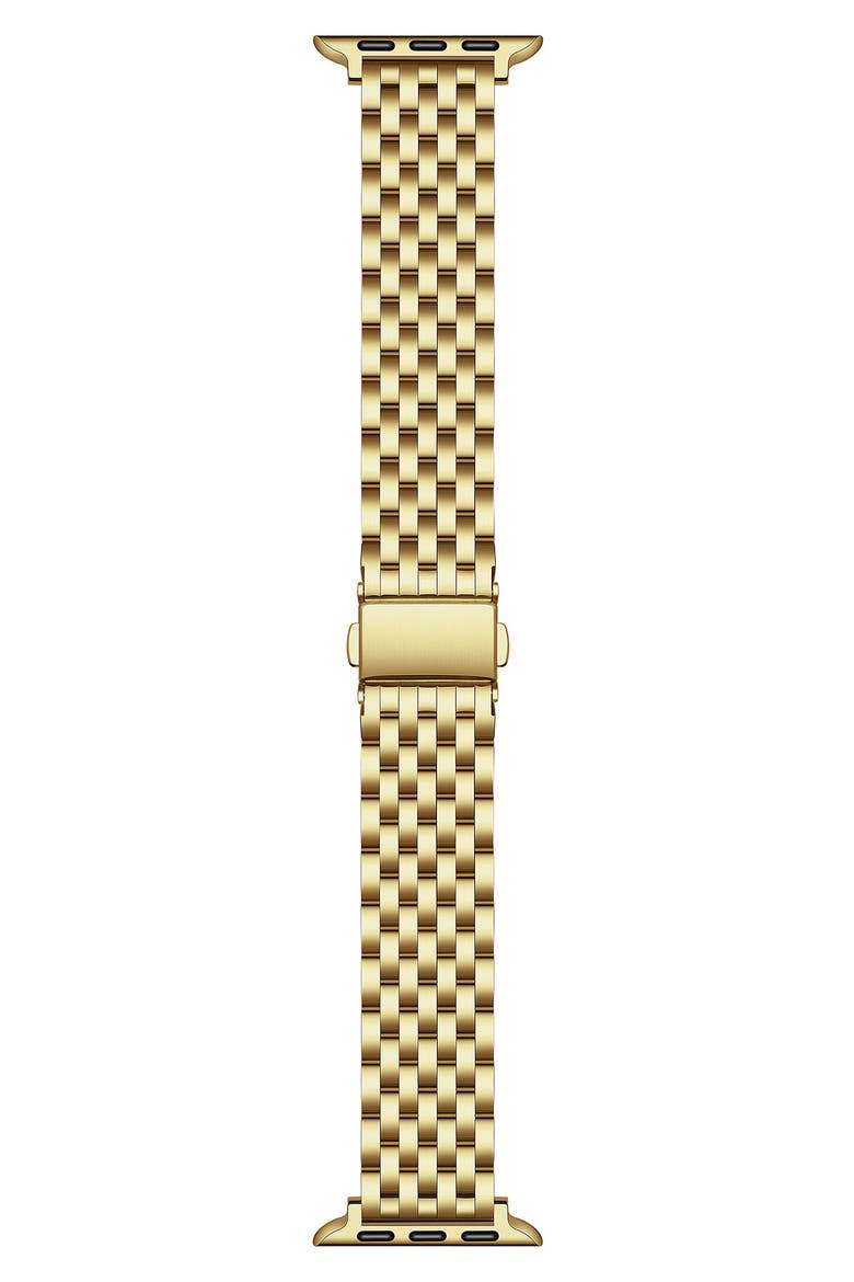 Remy Stainless Steel Apple Watch® Watchband, Main, color, GOLD