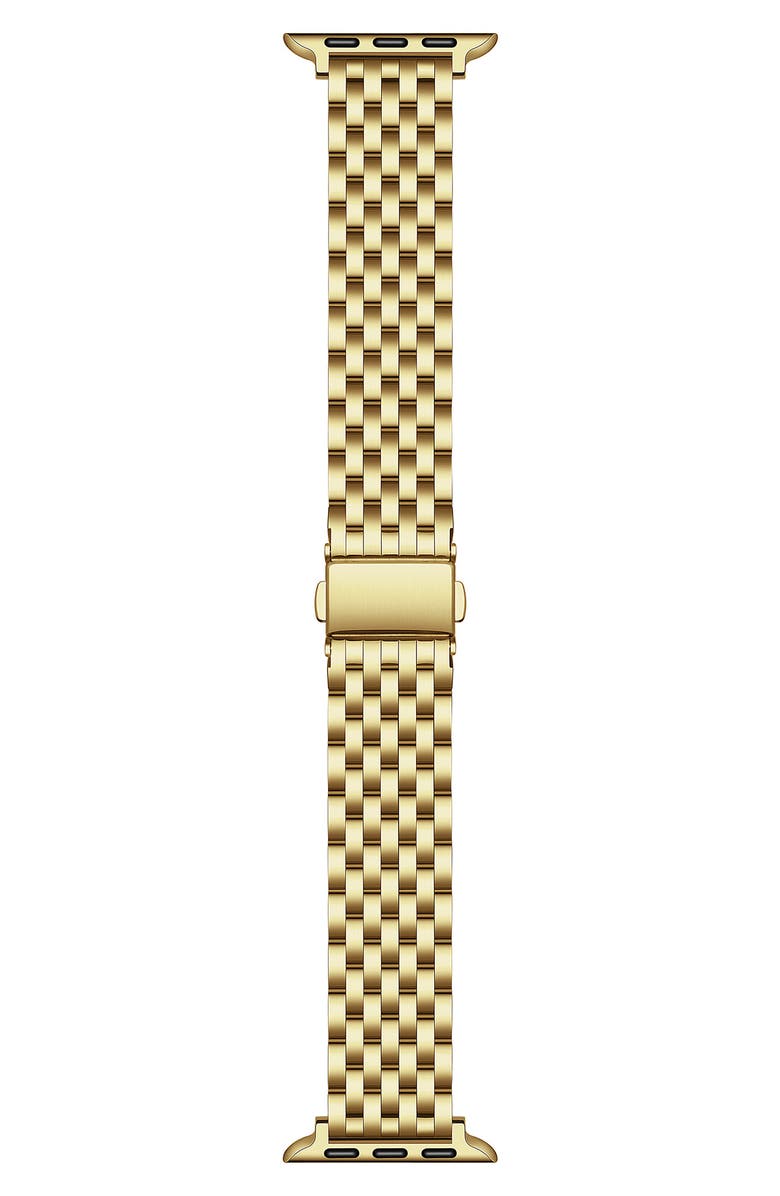 Posh Tech Remy Stainless Steel Apple Watch<sup>®</sup> Watchband, Main, color, Gold