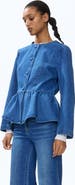 H&M Collarless Peplum Jacket