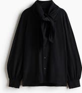 H&M Scarf-detail Shirt