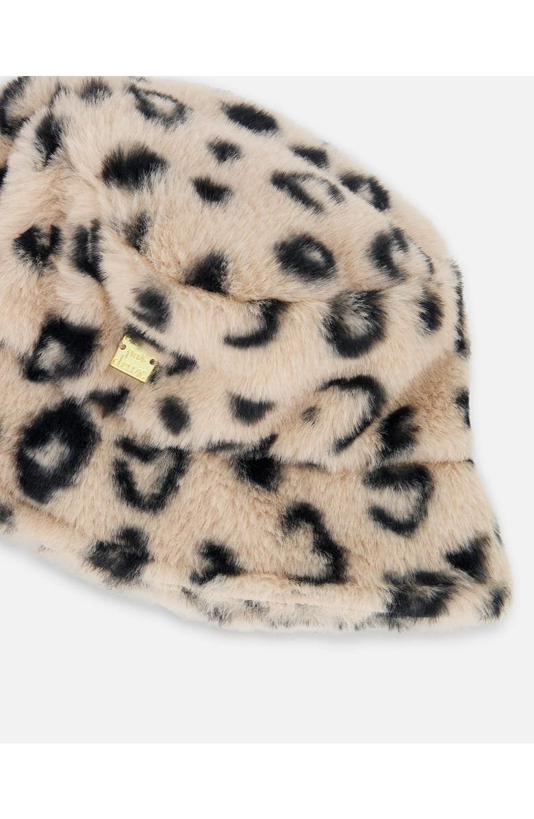 Deux par Deux Fake Fur Bucket Hat, Alternate, color,