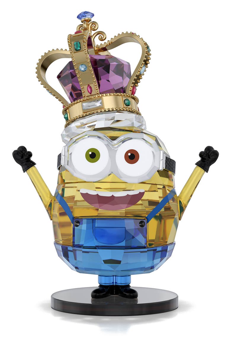 Minions King Bob Crystal Ornament, Main, color, MULTI