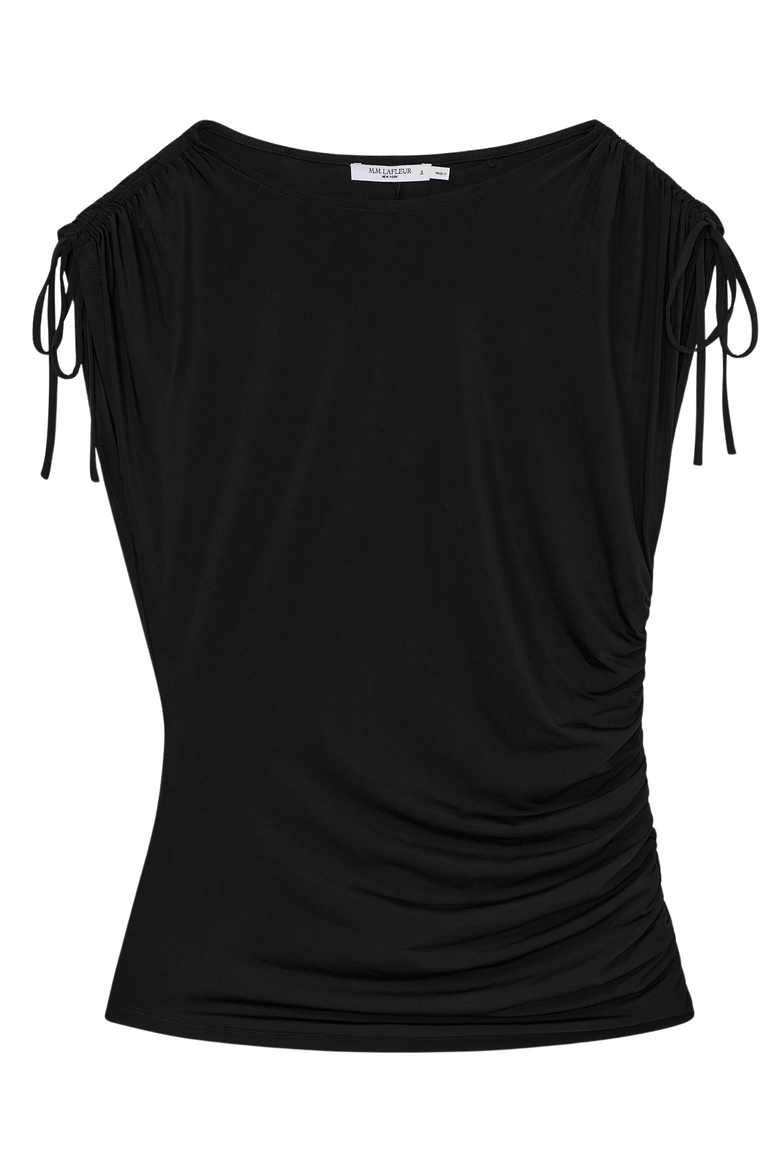 Dotty Light Jersey Top, Alternate, color, Black