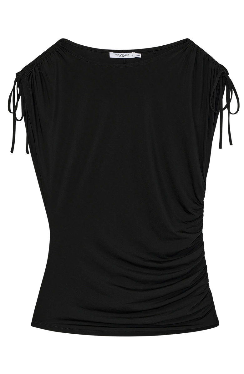 M.M.LaFleur Dotty Light Jersey Top, Alternate, color, Black