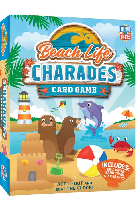 Beach Life Charades Card Game