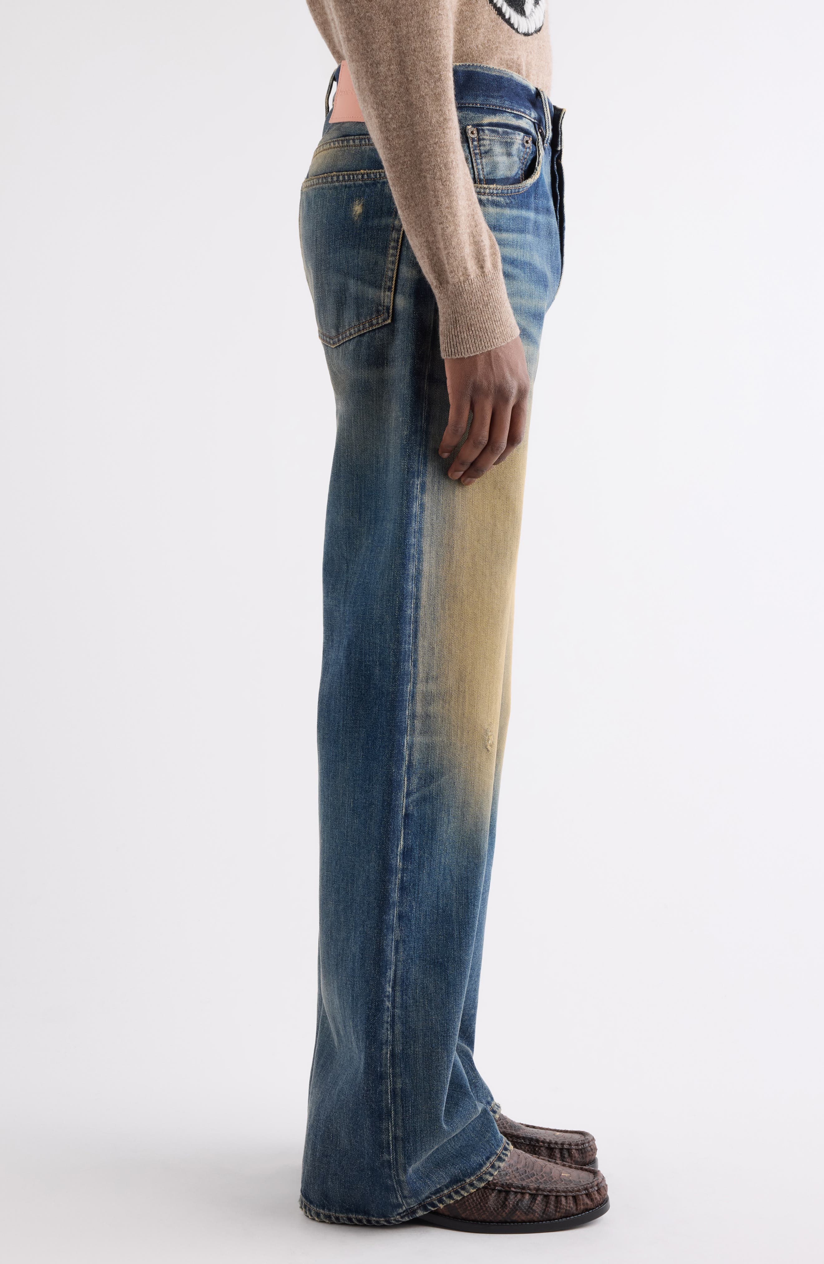 Acne Studios 2021M Rocka Wide Straight Leg Jeans (Men) | Nordstrom 