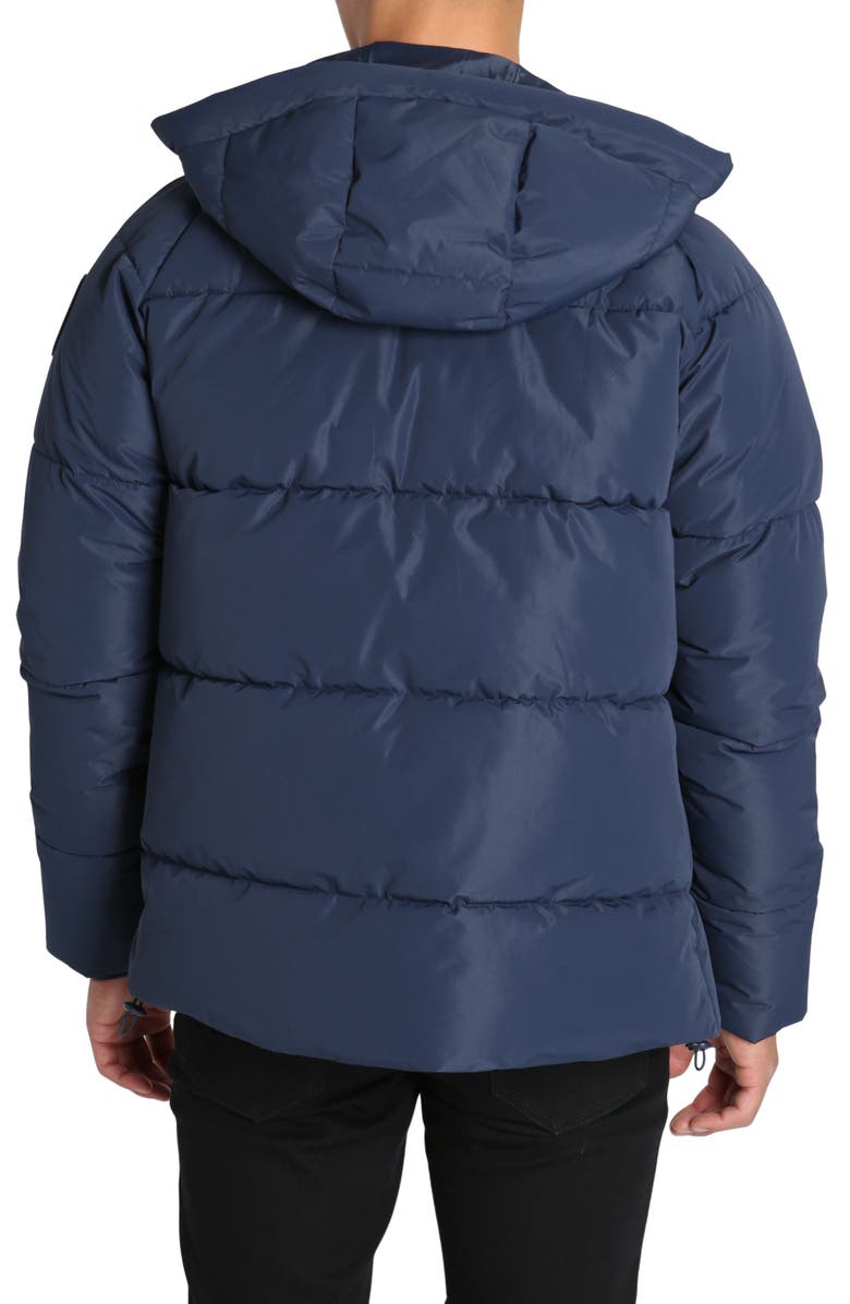 JACHS Quilted Hooded Puffer Jacket, Alternate, color, Navy