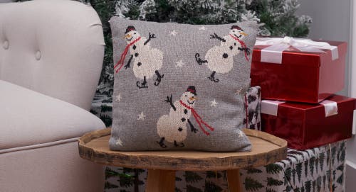 C & F Home C&f Home Snowman Christmas Throw Pillow, 12" X 12" In Gray