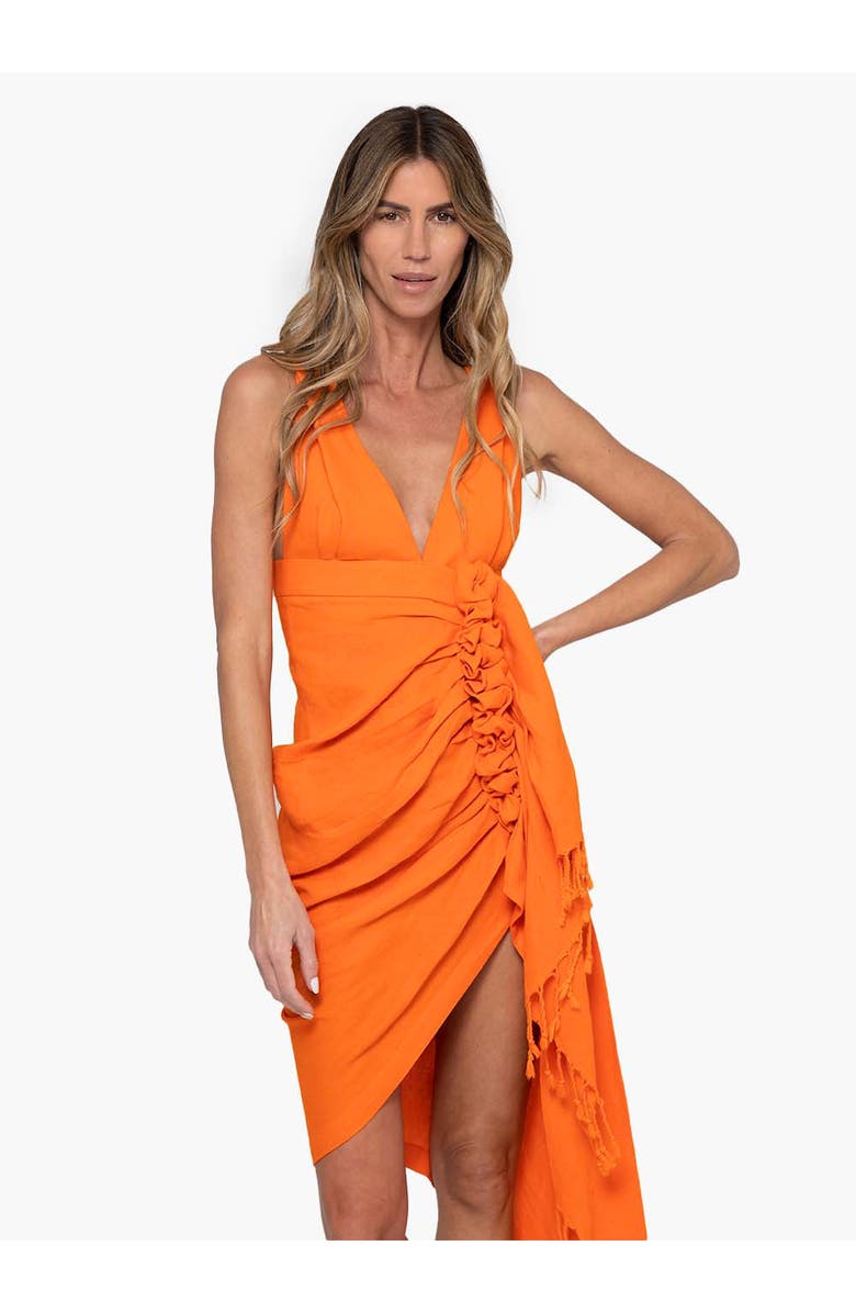 JBQ Tulum Dress, Alternate, color, Tangerine