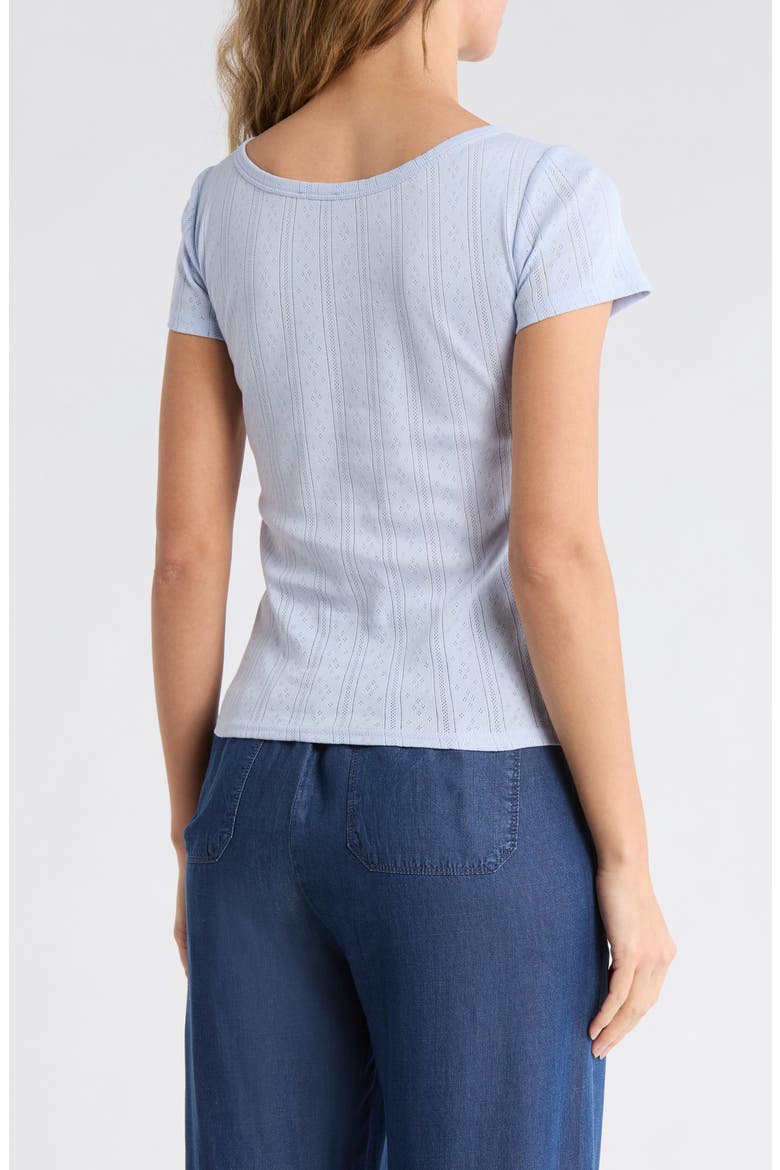 Boat Neck Pointelle T-Shirt, Alternate, color, COUNTRY AIR BLUE