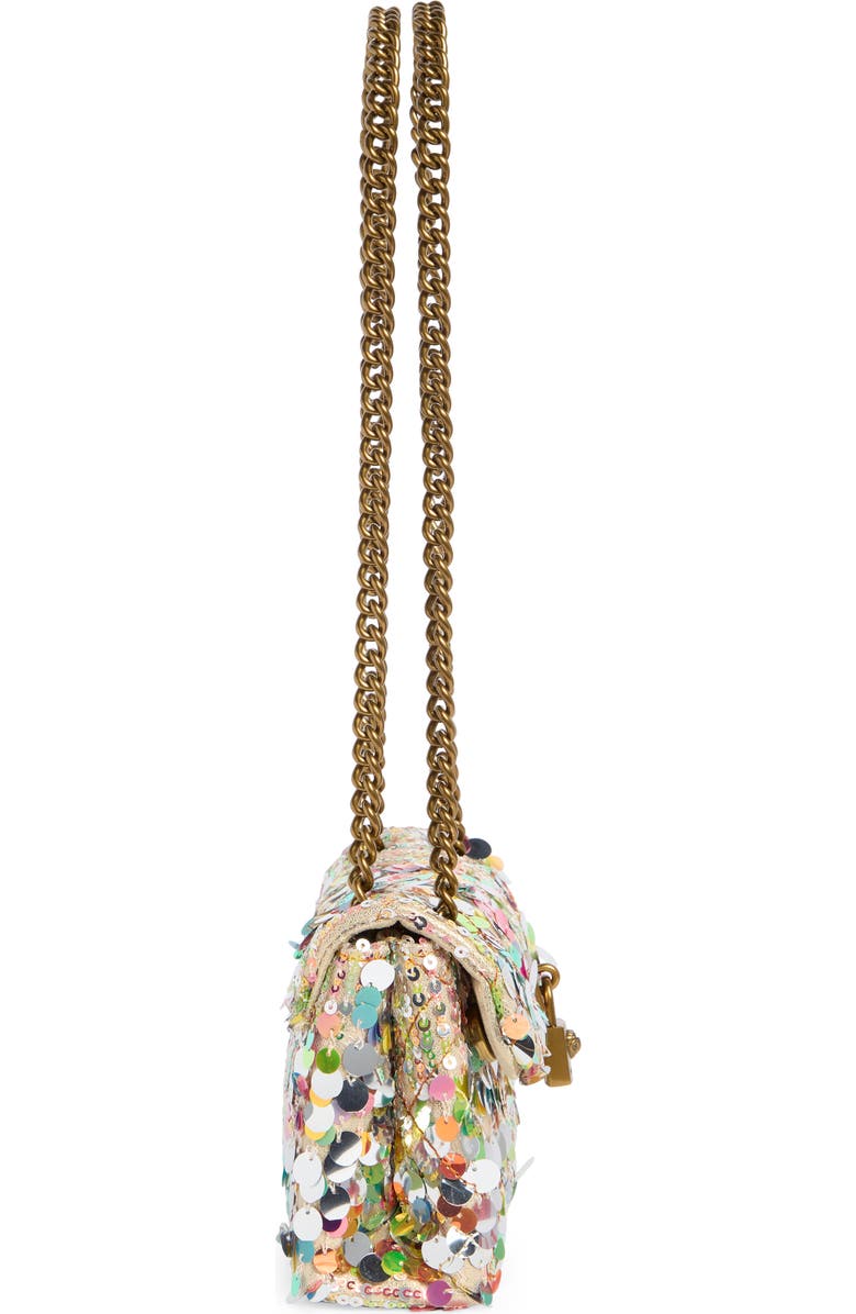 Kurt Geiger London Sequin Mini Brixton Crossbody Bag, Alternate, color, Silver Multi