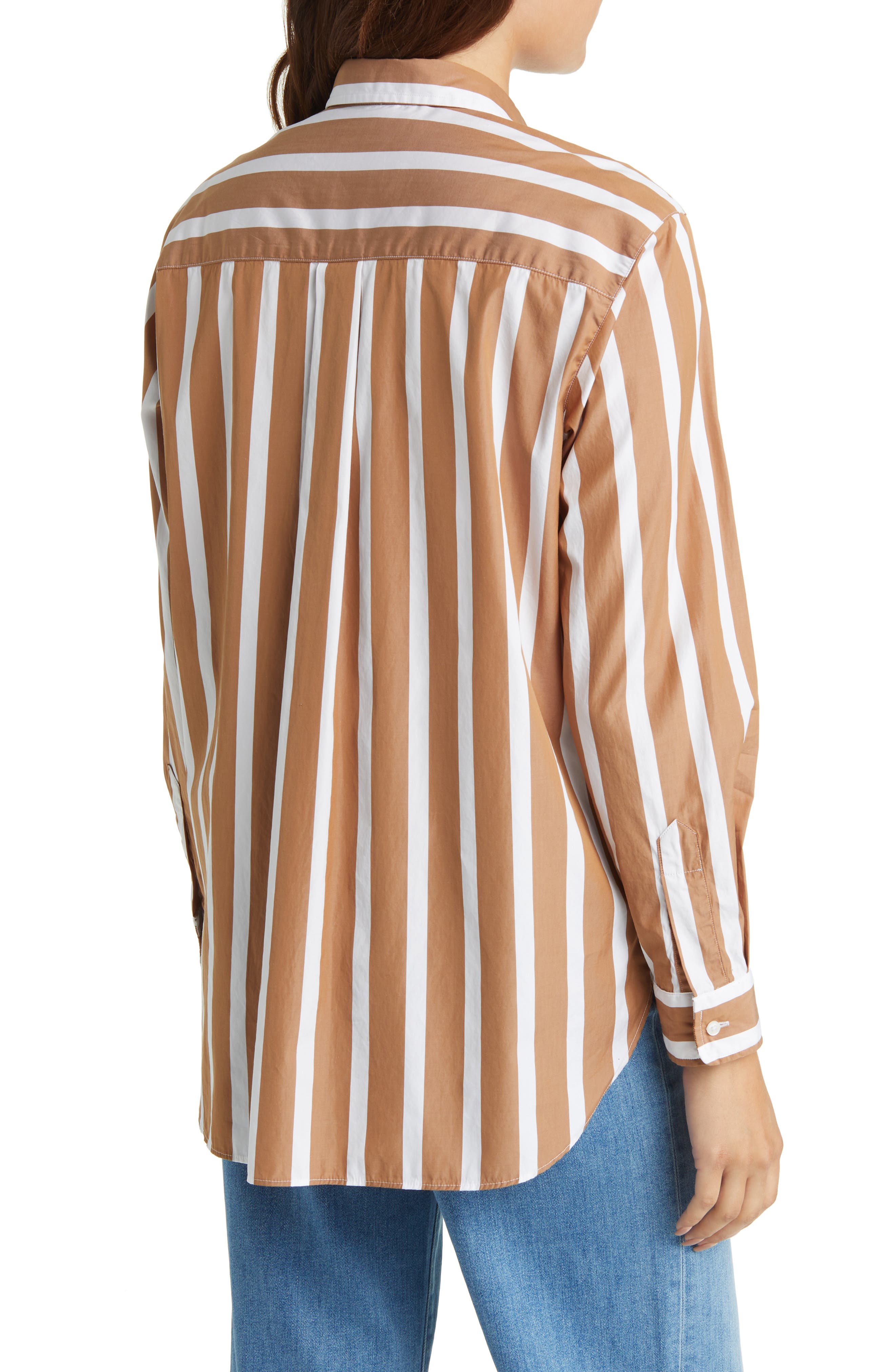 Joedy Stripe Boyfriend Button-Up Shirt - image 2
