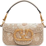 Valentino Garavani Locò Small Jewel Logo Embroidered Shoulder Bag