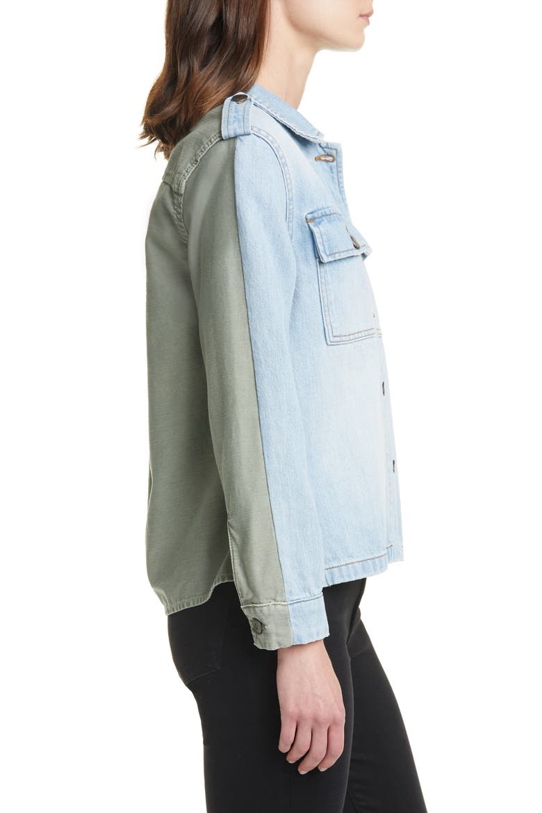 Cargo Mix Shirt Jacket, Alternate, color, CANTERBURY GATE