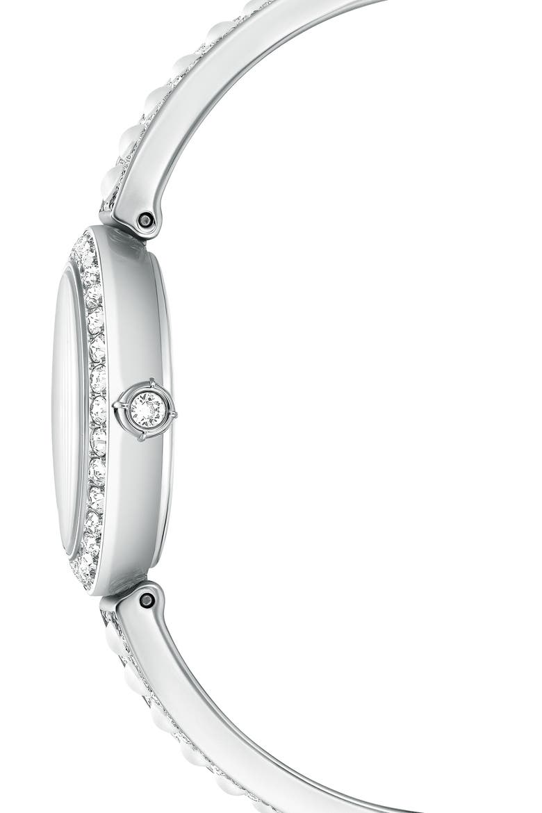 Matrix Faux Pearl Bracelet Watch, 26mm, Alternate, color, SILVER