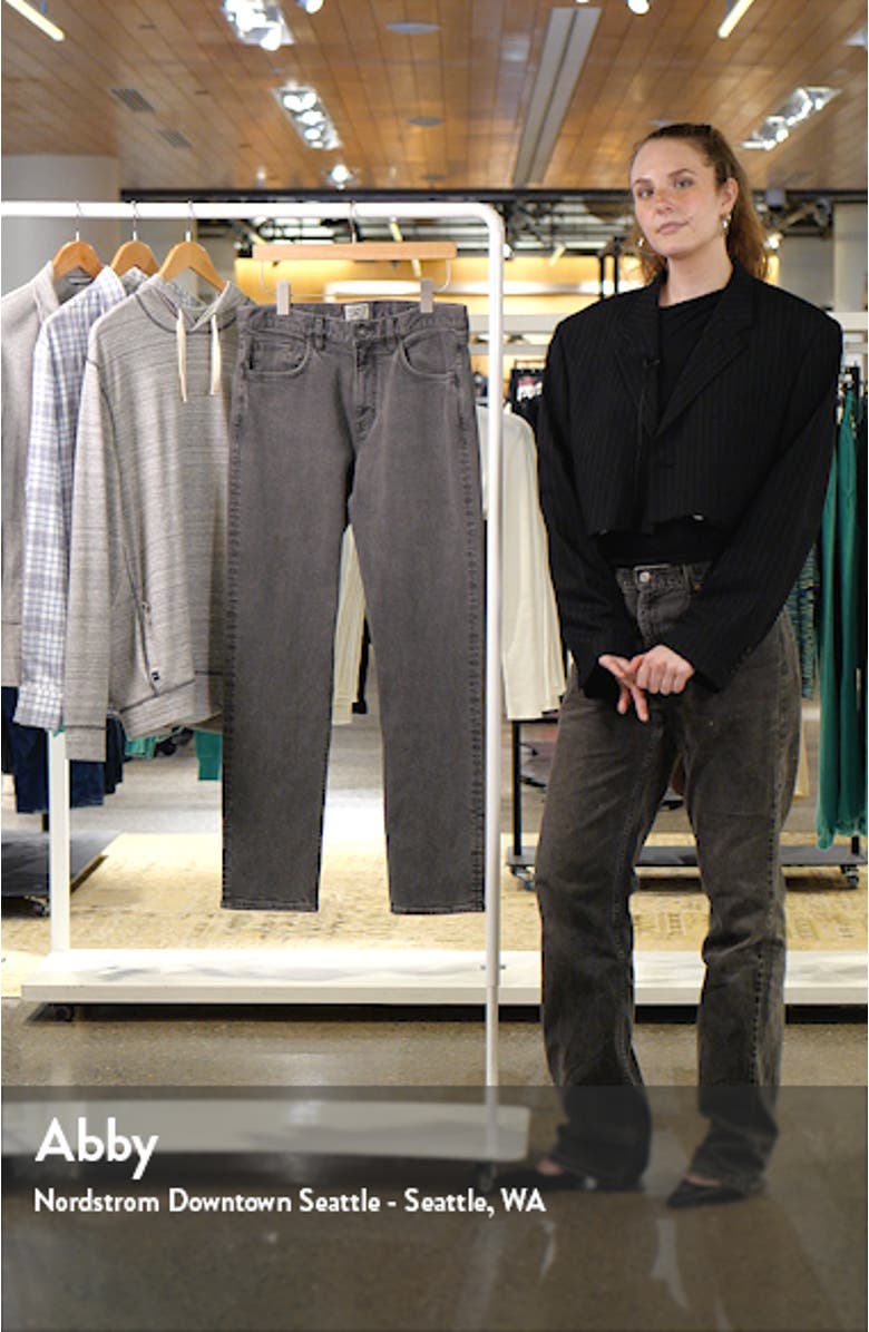 Slim Straight Leg Organic Cotton Jeans, sales video thumbnail