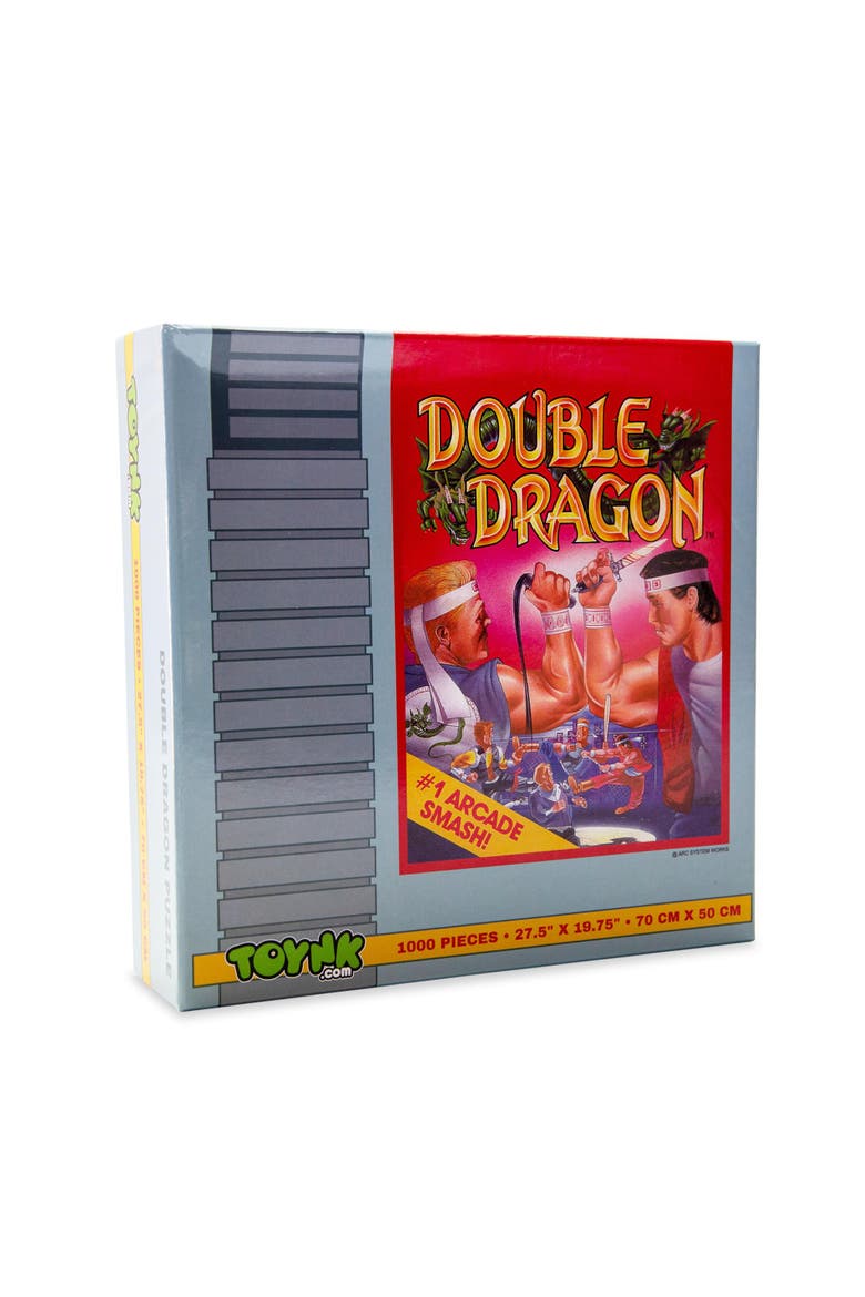 Double Dragon NES Cartridge 1000-Piece Jigsaw Puzzle | Toynk Exclusive, Main, color, Multi-Color