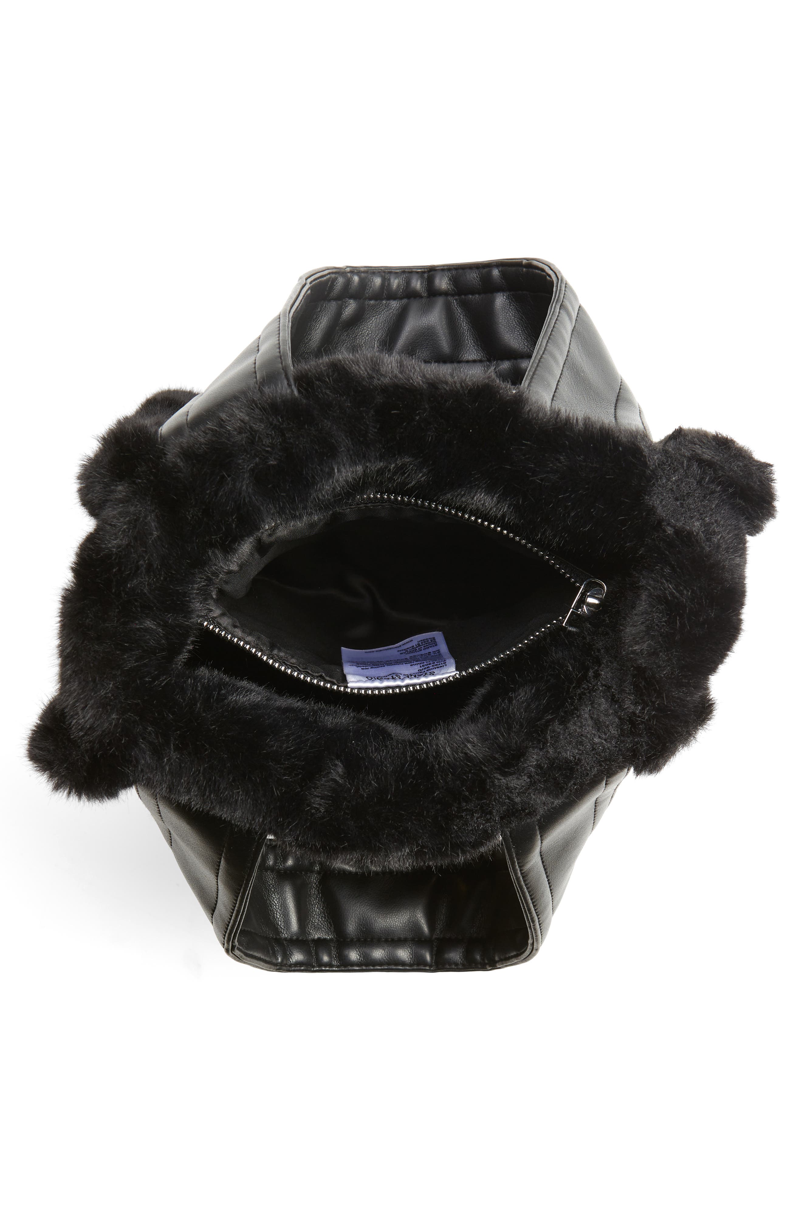 Stand Studio Lisetnis Faux Fur Tote, Alternate, color, 