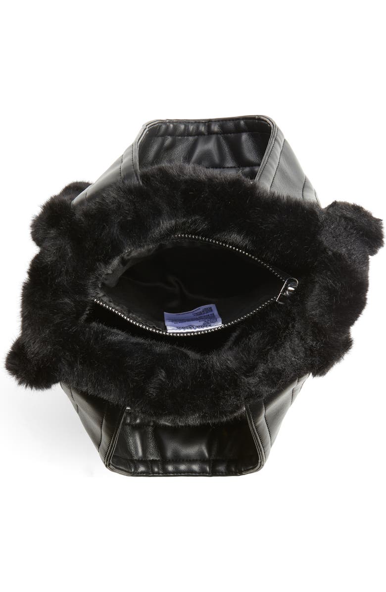 Stand Studio Lisetnis Faux Fur Tote, Alternate, color,