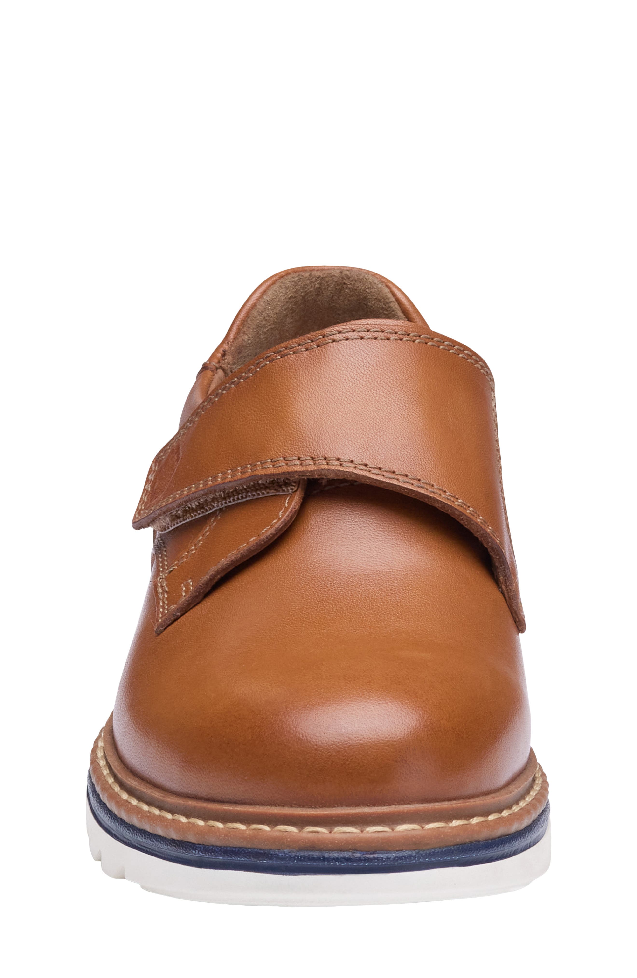 Kids' Braxton Leather Plain Toe Shoe, Alternate, color, TAN FULL GRAIN