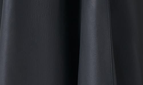 Akris Lambskin Leather Ballet Midi Dress