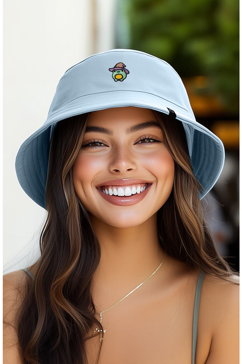Sorcerer Frog Bucket Hat, Alternate, color, Forever Blue
