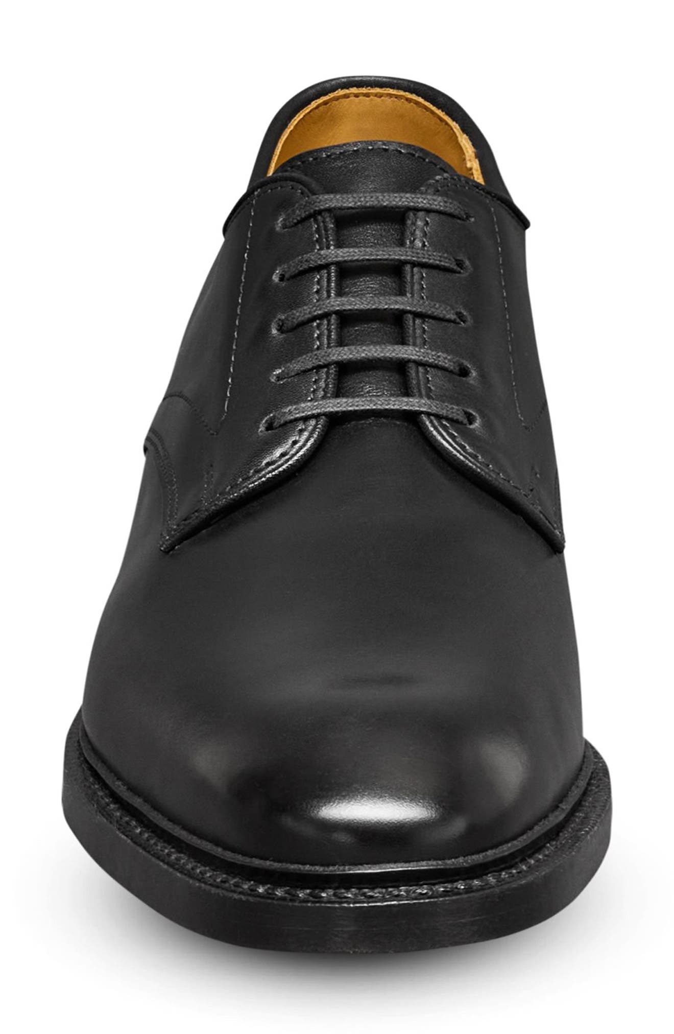 Allen Edmonds Maxwell Reserve Plain Toe Derby Dress Shoe, Alternate, color, Black