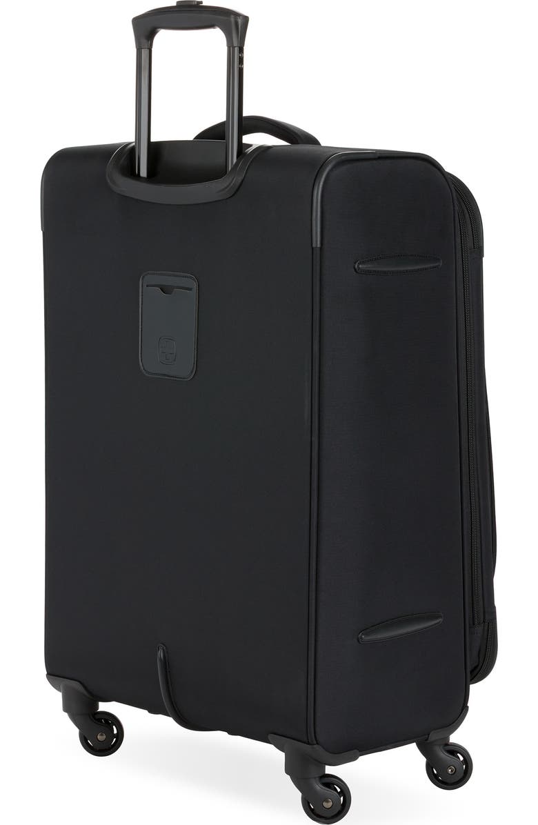 SWISSGEAR 24-Inch Softside Spinner Luggage, Alternate, color, Black