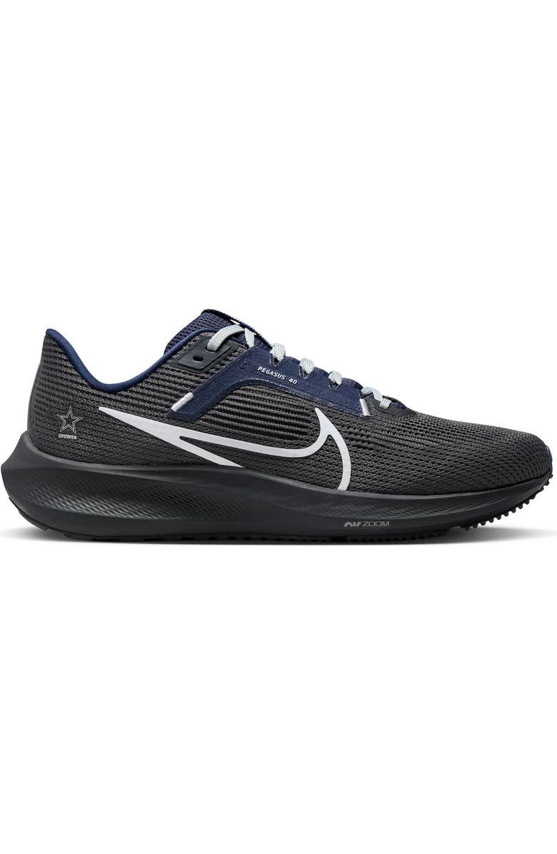Nike Unisex Nike Anthracite Dallas Cowboys Zoom Pegasus 40 Running Shoe, Main, color,