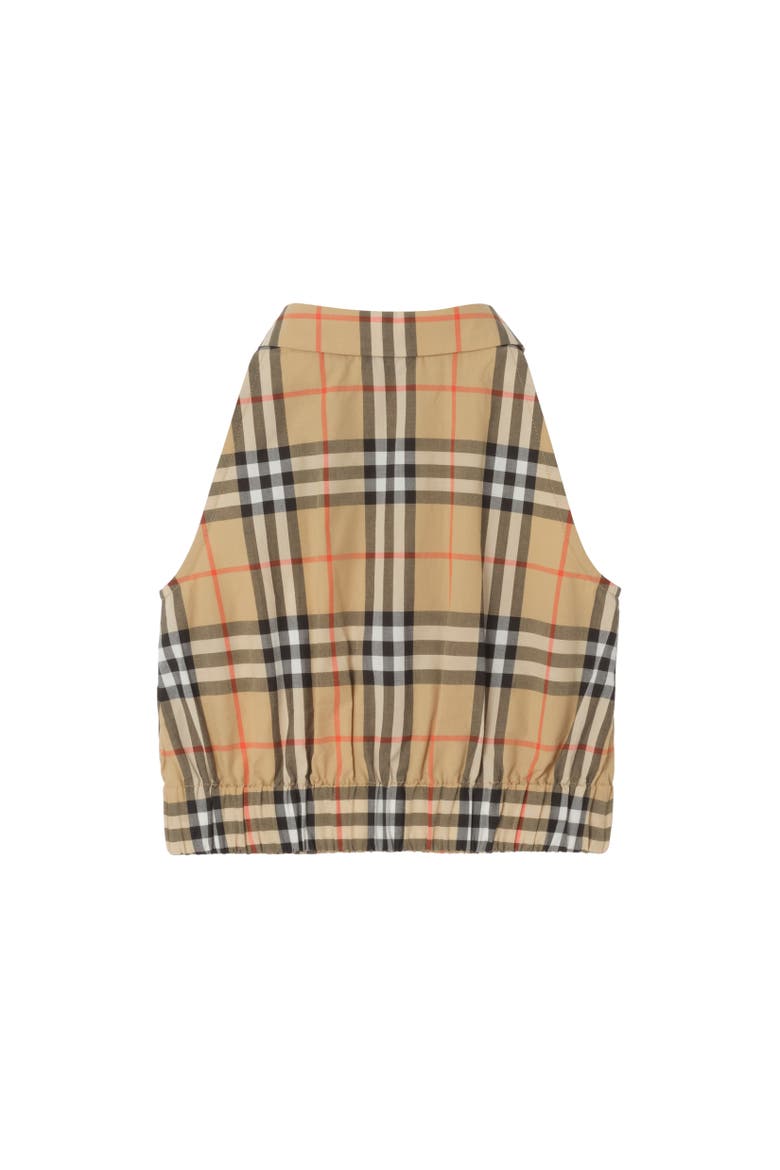 Check Cotton Shirt, Alternate, color, Sand beige