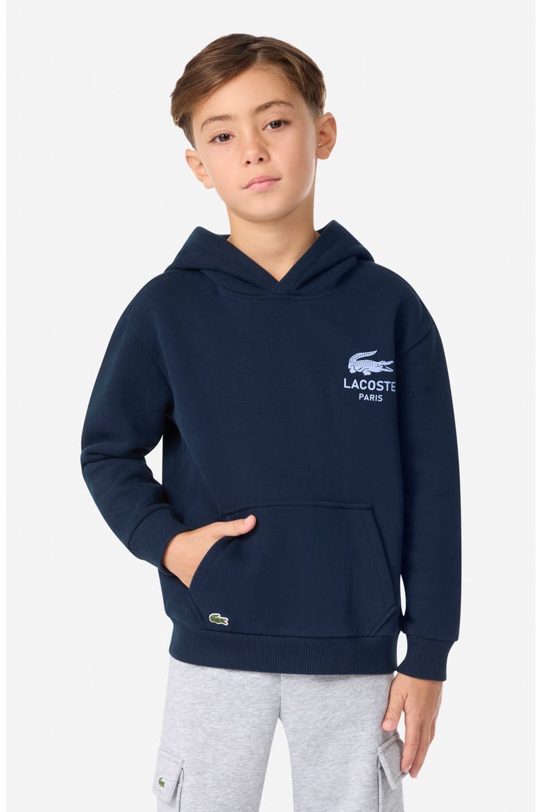 Kids' Logo Hoodie, Alternate, color, MARINE