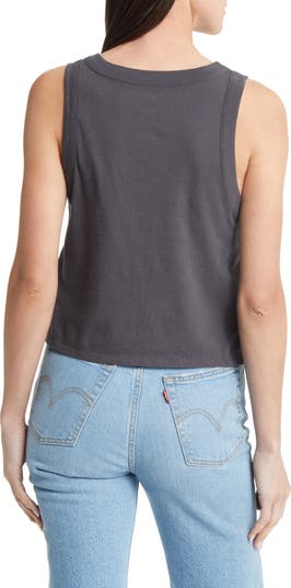 Madewell Softfade Cotton Boxy Crop Tank | Nordstromrack