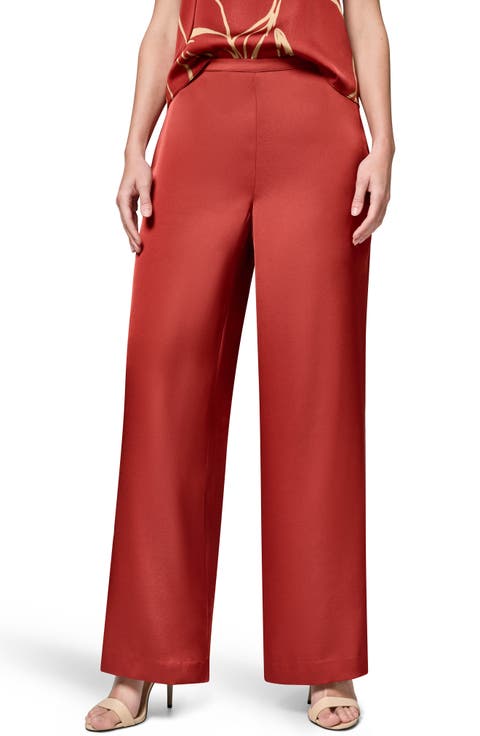 Wide Leg Satin Pants