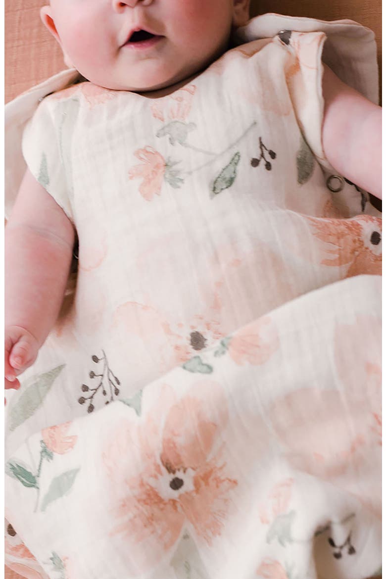 Cotton Wearable Blanket, Alternate, color, PINK FLORAL