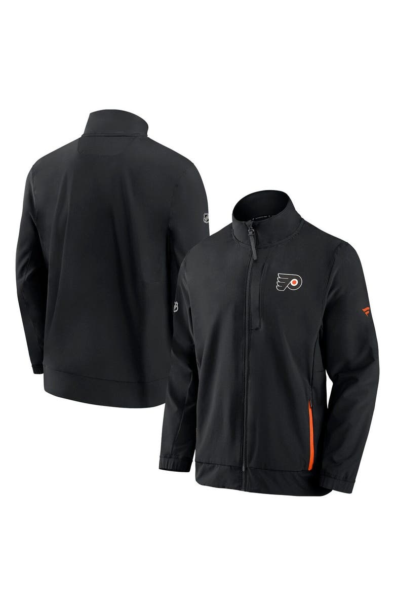 FANATICS Men's Fanatics Branded Black Philadelphia Flyers Authentic Pro Rink Coaches Full-Zip Jacket, Main, color, Black