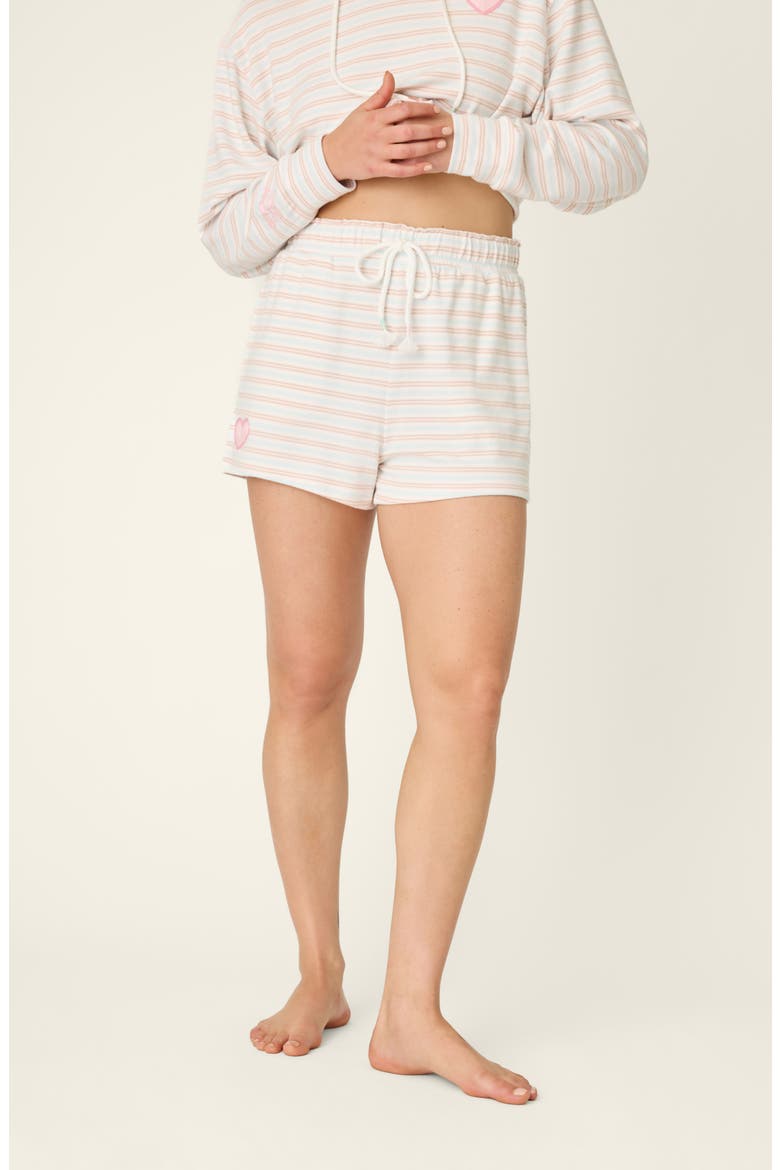 Jadore Amour Striped Shorts, Alternate, color, STRIPE MULTI