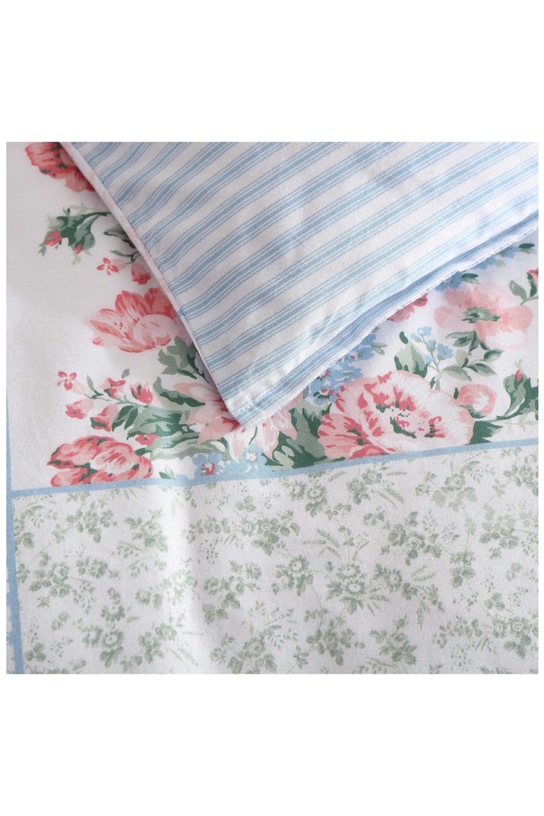 Hope Patchwork Duvet Cover & Sham 3-Piece Set, Alternate, color, PINK/ GREEN/ BLUE
