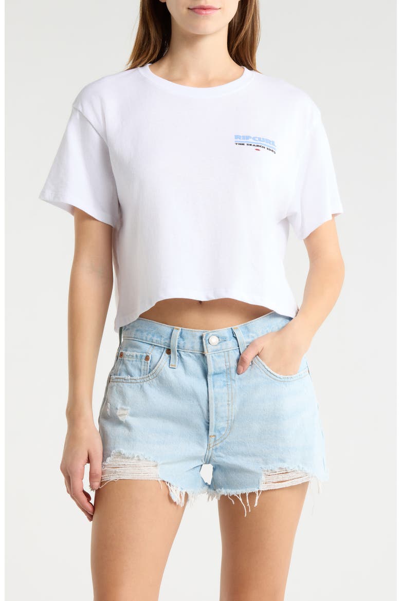 Hayley O Crop T-Shirt, Main, color, OPTICAL WHITE