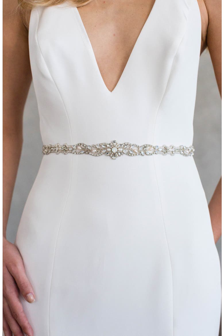 Keva Crystal Sash, Alternate, color, SILVER