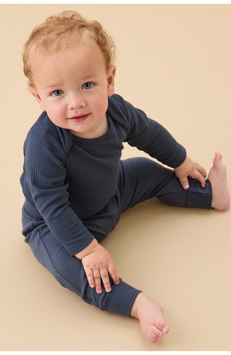 MORI Ribbed Comfy Joggers, Alternate, color, Navy