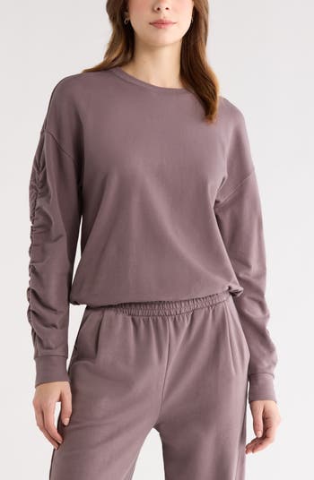 Zella Cinch Side Long Sleeve Top | Nordstrom