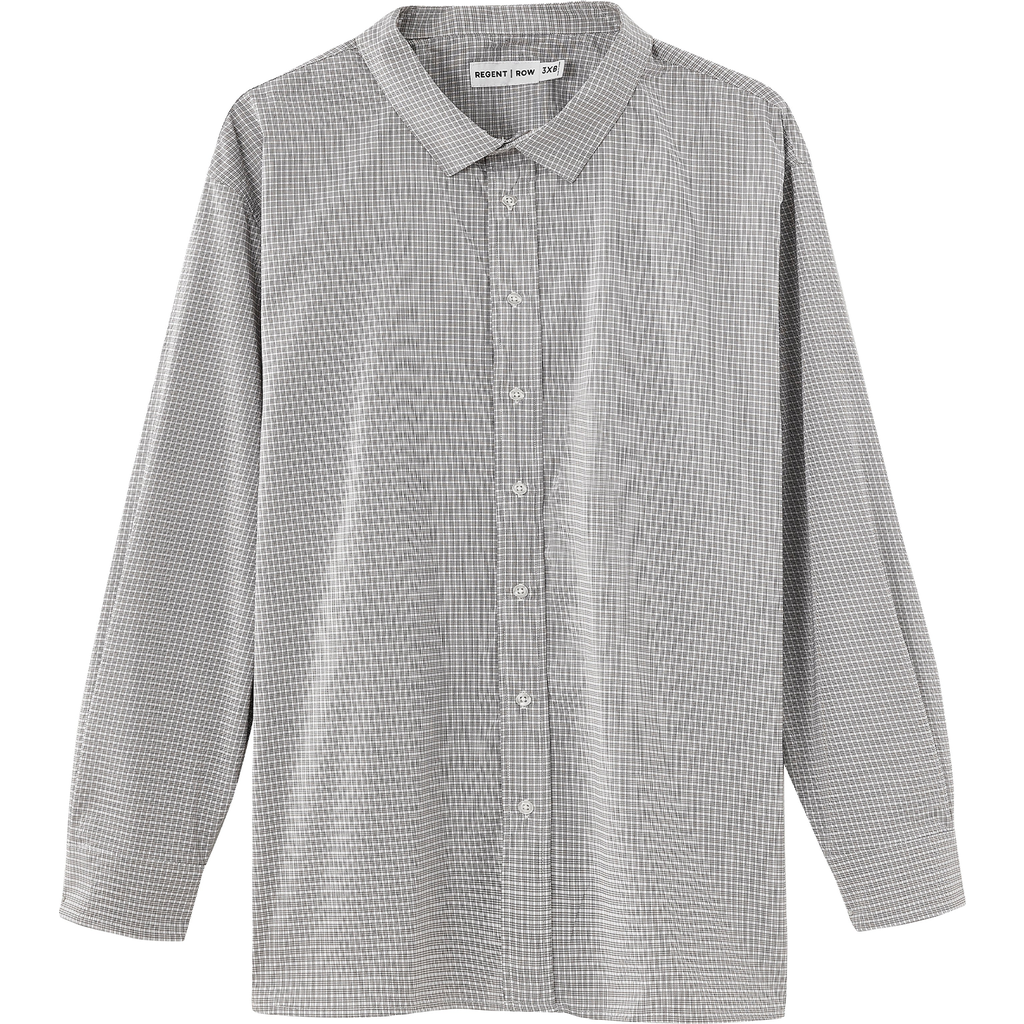 Regent Row Men's Big and Tall Long Sleeve Stanton Shirt, Tailored Fit, Performance Fabric & Ventilated Armholes in Sand-Plaid  product