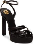 Saint Laurent Chandelle Ankle Strap Platform Sandal