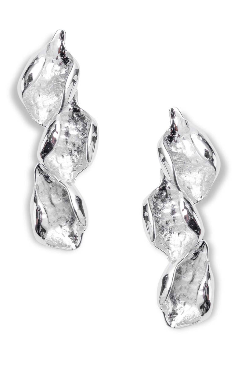 NAVEDA Noa Drop Earrings, Main, color, Silver