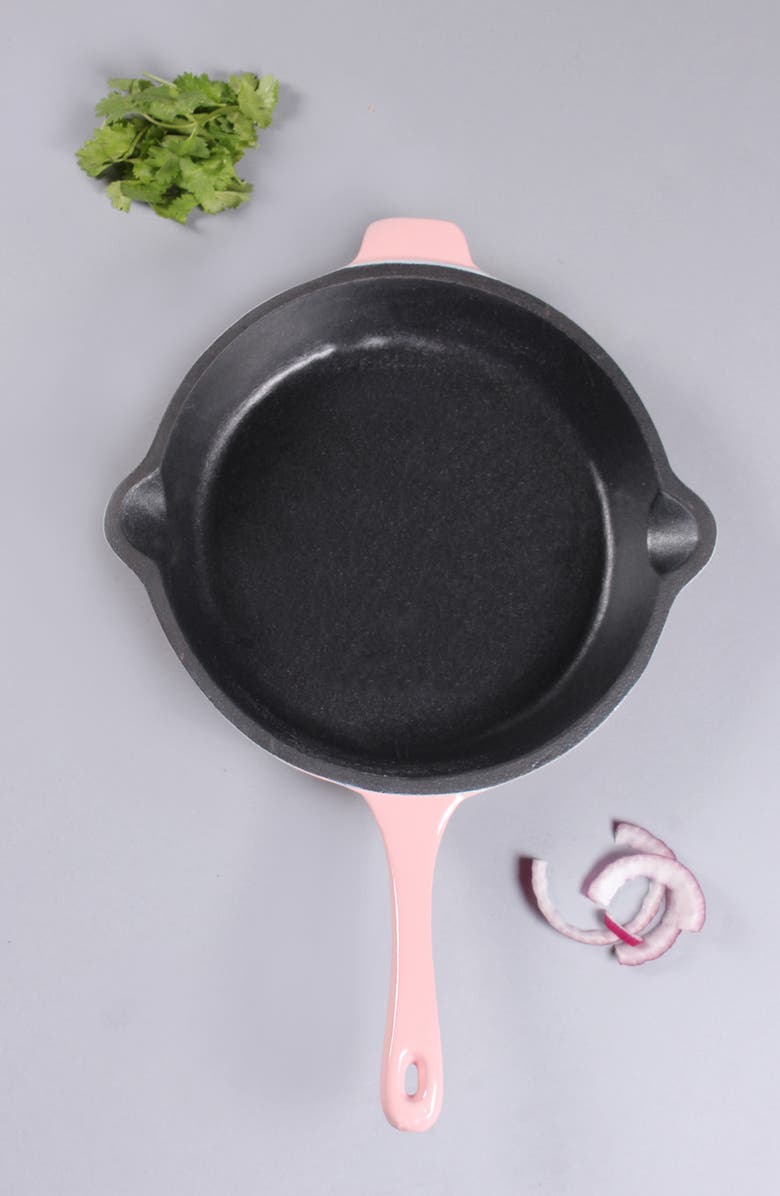 BergHOFF Neo Pink Cast Iron 10" Fry Pan, Alternate, color, Pink
