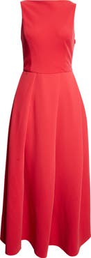 Emporio Armani Techno Cady Sleeveless Maxi Dress