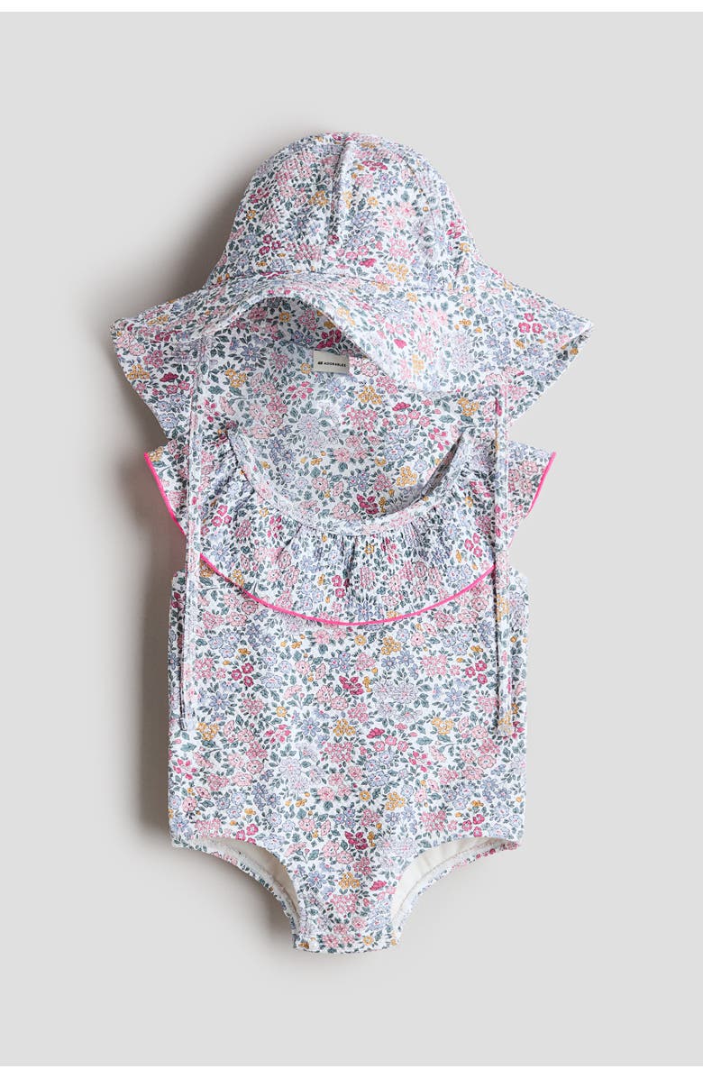 H&M Swim Set, Main, color, Light Purple/Floral